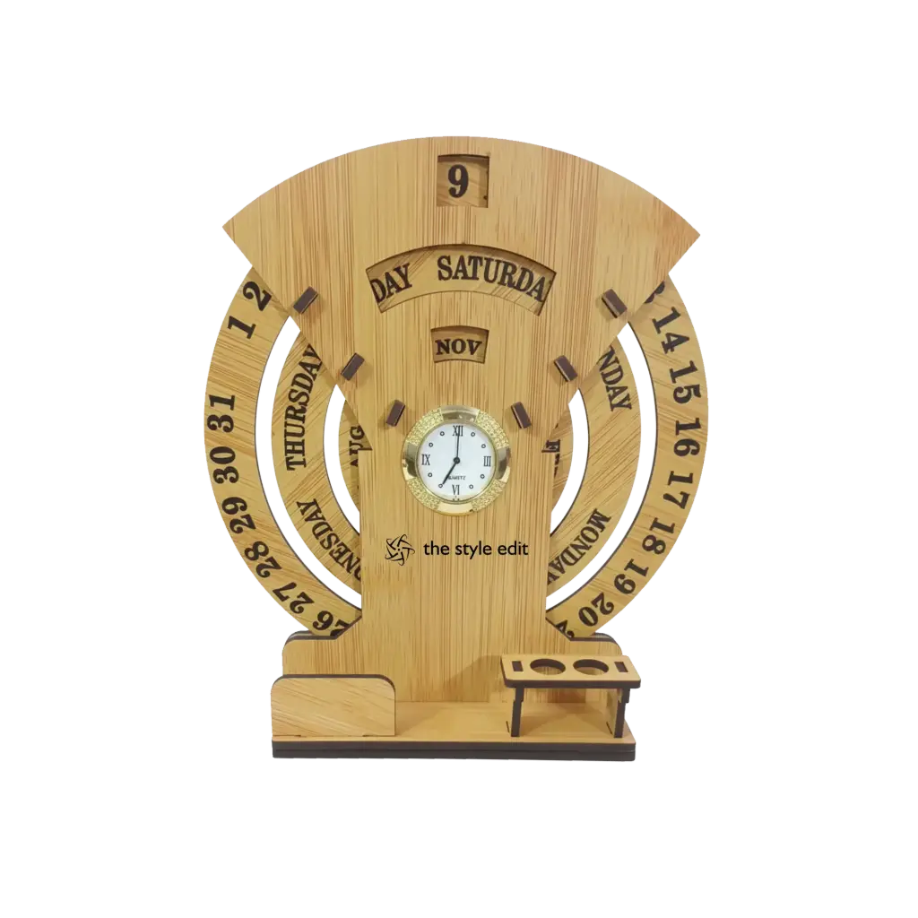 Wooden Table Calendar