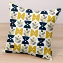 Premium Decorative Cushion - Geometric Blossom Cushion