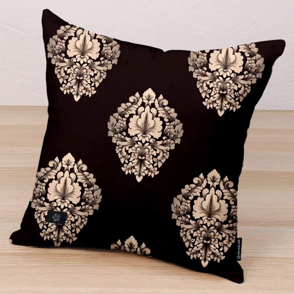 Premium Decorative Cushion - Vintage Damask Cushion