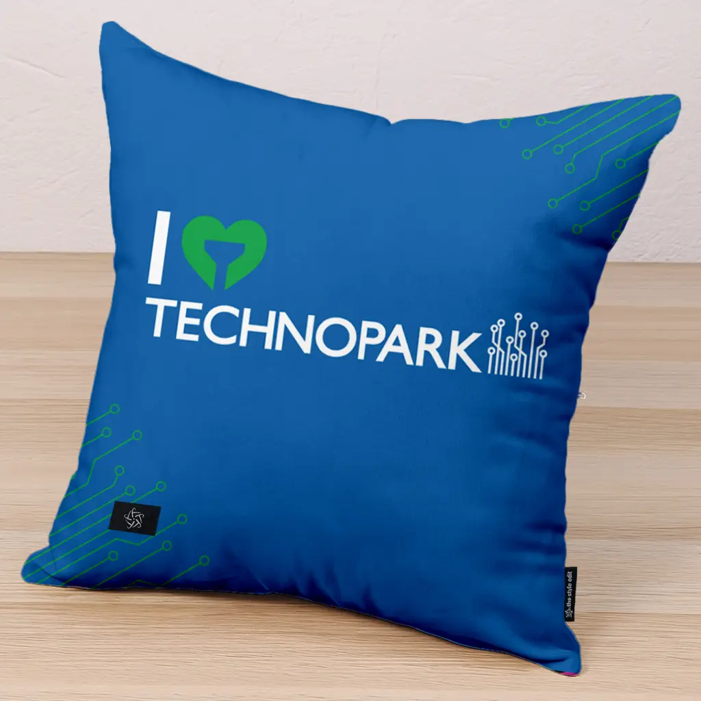Premium Decorative Cushion - I Love Technopark Cushion
