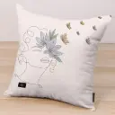 Premium Decorative Cushion - Minimal Botanical Cushion