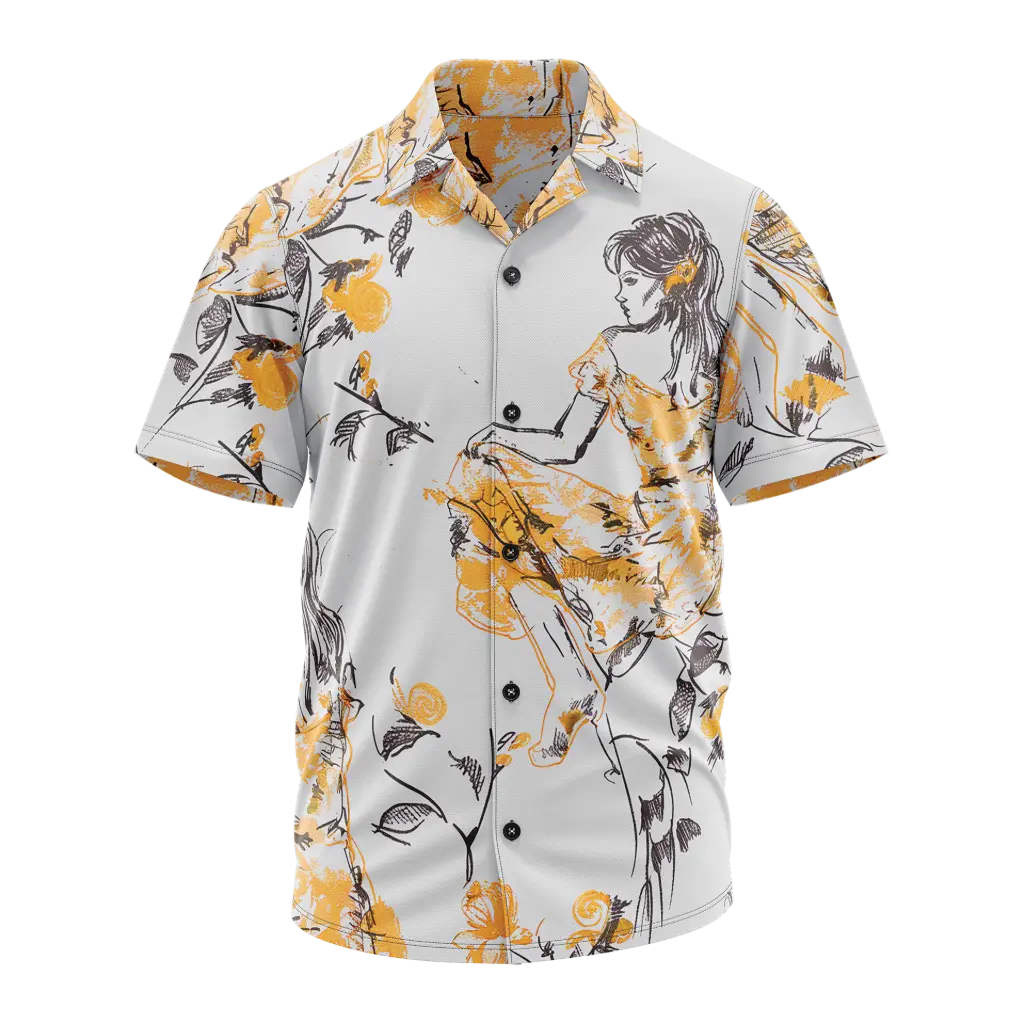 Sketch Muse Cuban Collar Shirt (S)