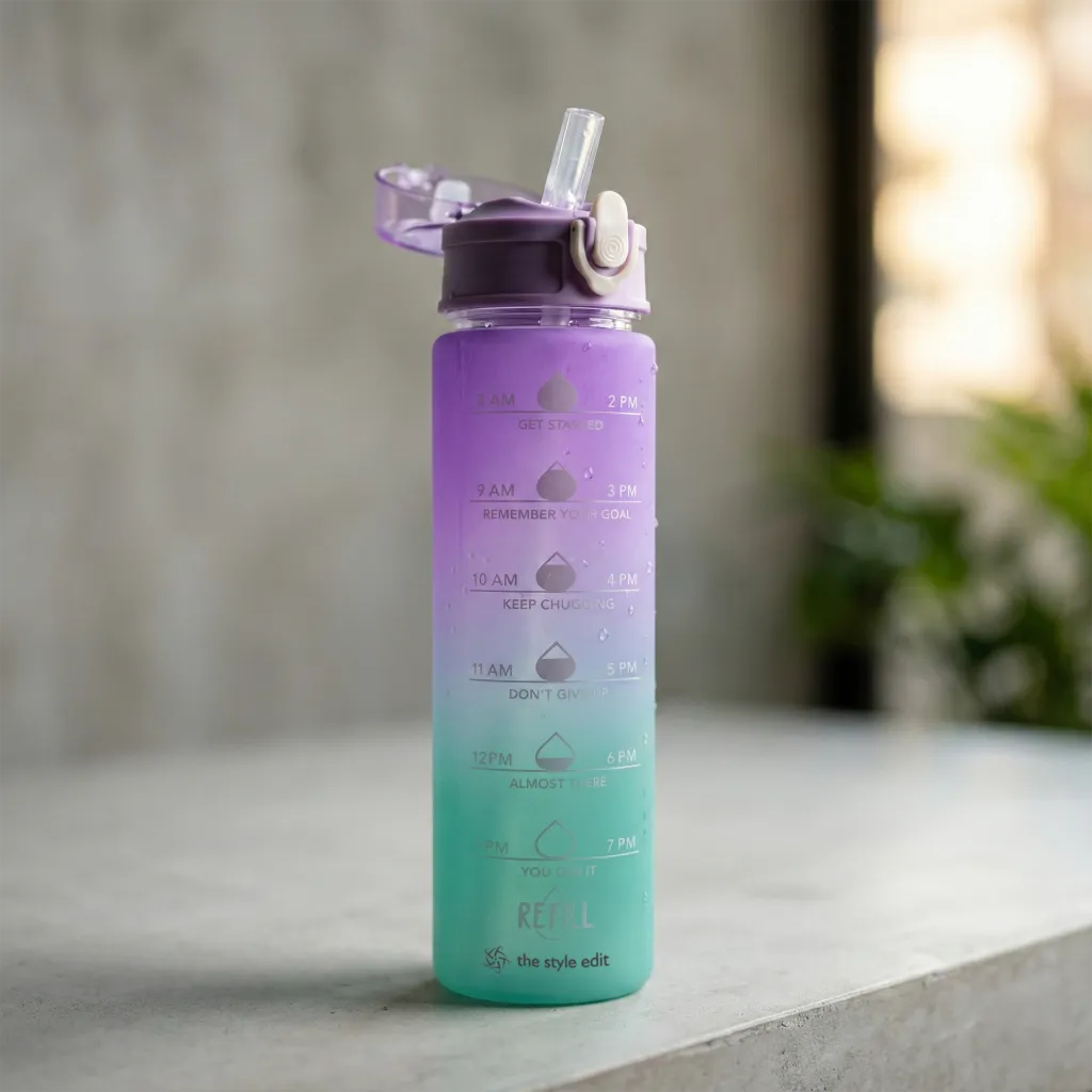 Motivational Sunrise Water Bottle